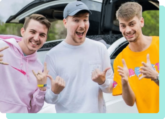 A photo fo MrBeast and Friends